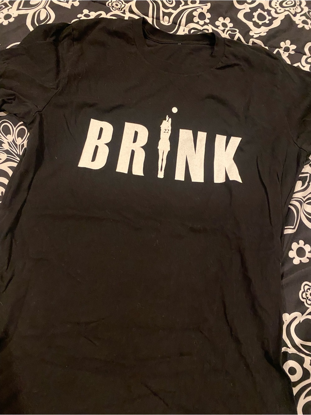 Cameron Brink BRINK Graphic Tee - Black with White Print